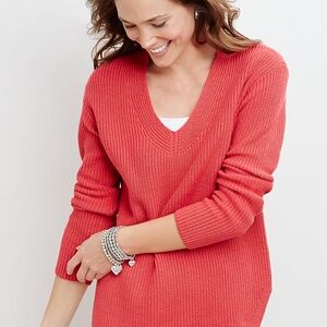 J. Jill XL NEW COZY AND COMFY V-NECK PULLOVER SWEATER NWT